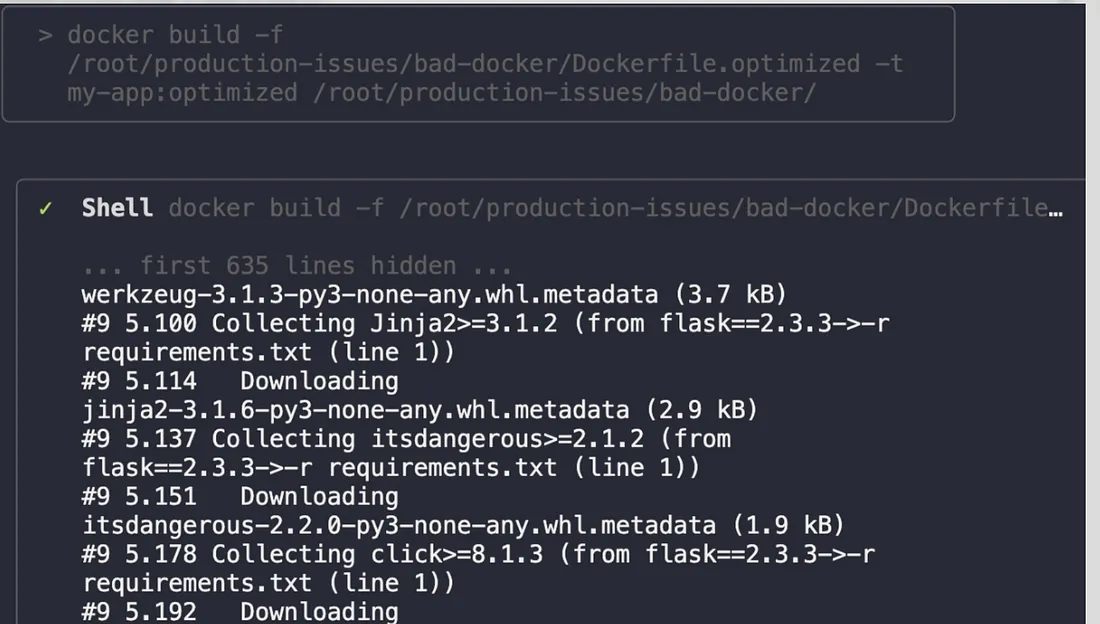Docker build process