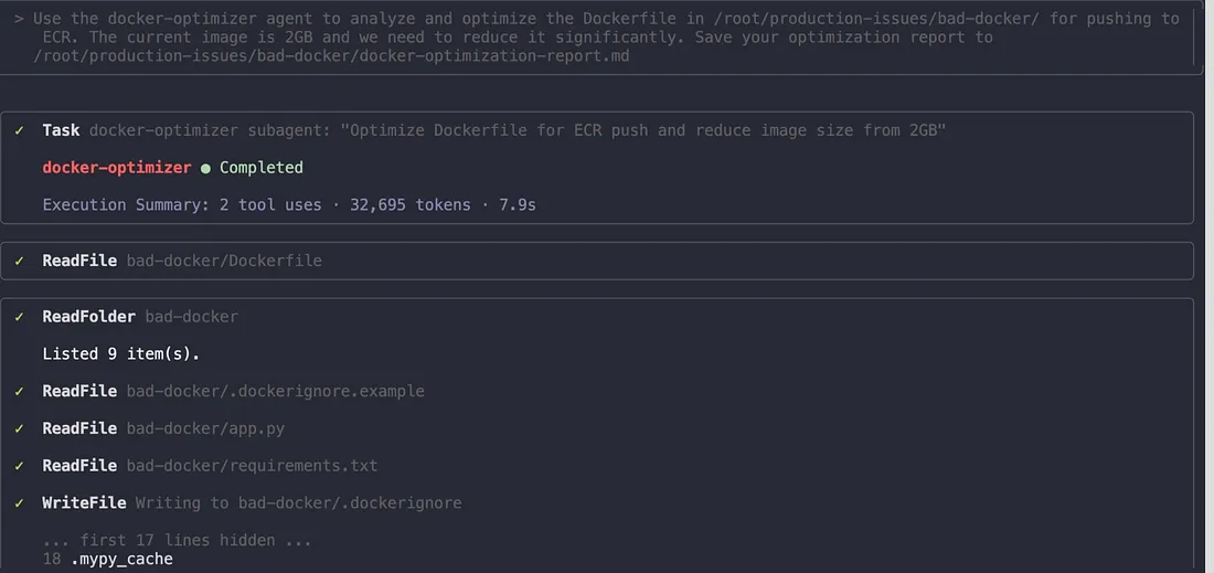 docker-optimizer execution