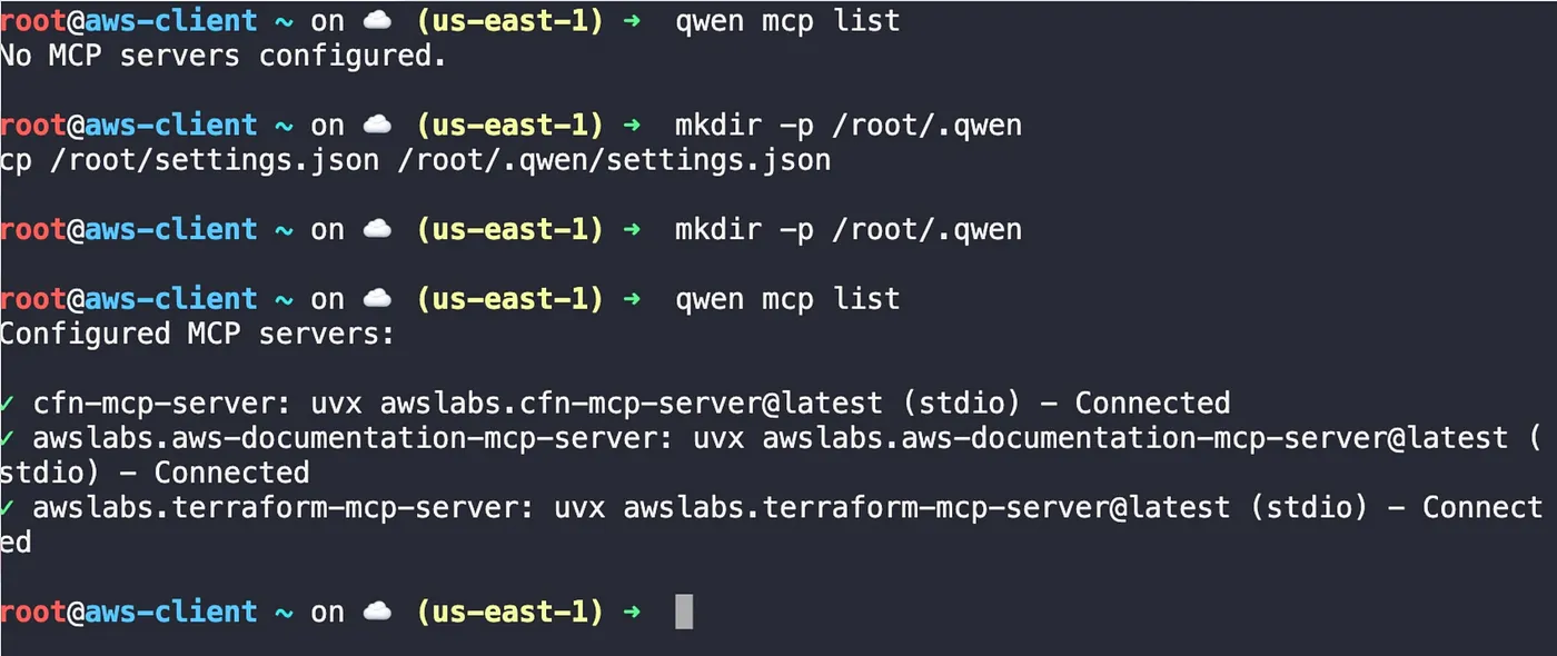 quen mcp connection check